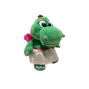 Lego Legoland Aurora Girl Dragon Plush Green 11" Stuffed Animal Toy Pink Tutu